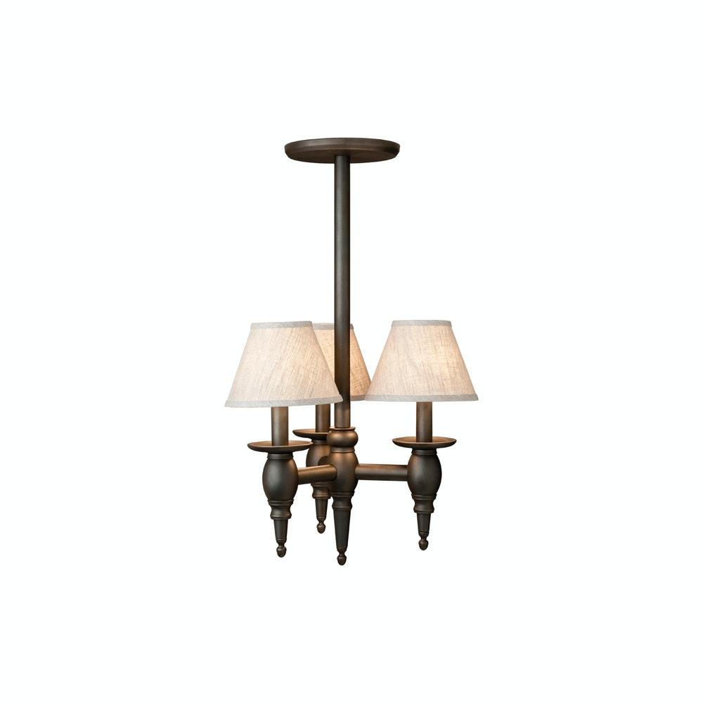 Light Fixtures - C525 Three-Arm Towne Chandelier