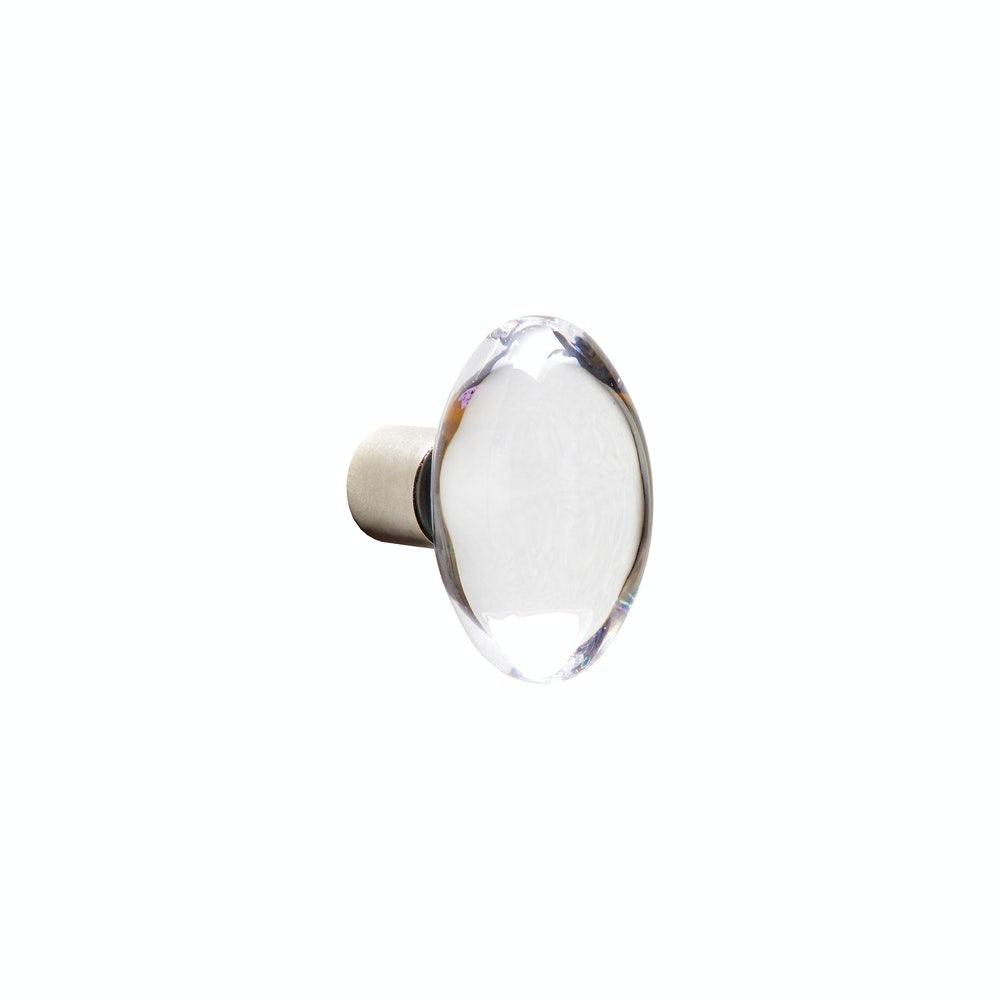 Cabinet Knob - CK150 - 1" X 1 3/4" Oval Crystal Cabinet Knob