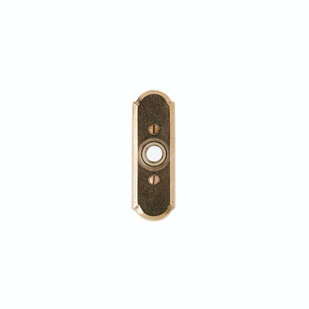 Door Hardware - DBB Door Bell Button EW708 Arched Escutcheon 1 1/2" X 4 1/2"