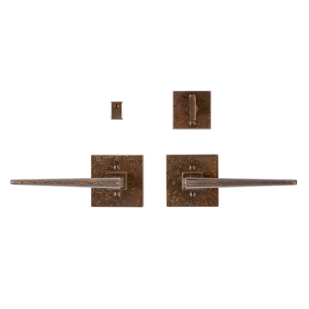 Privacy Mortise Bolt - Verdura 3" X 3" Square E10520 Privacy Mortise Bolt/Spring Latch