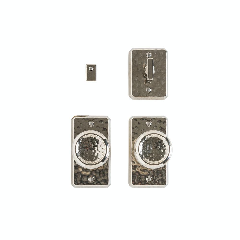 Privacy Spring Latch - Hammered 2 1/2" X 4 1/2" Hammered E30403 Privacy Spring Latch