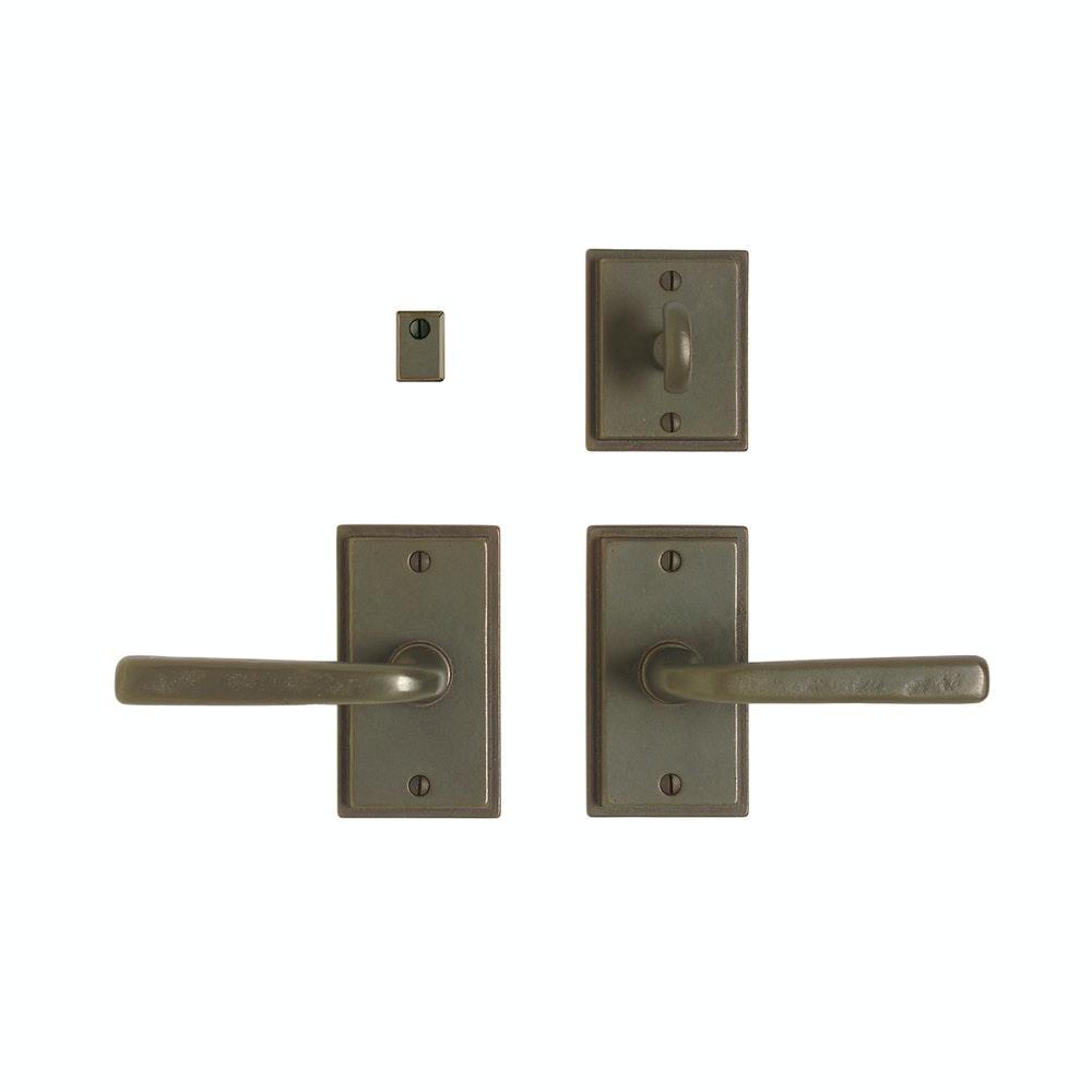 Stepped 2 1/2" x 4 1/2" Stepped E304 Privacy Spring Latch