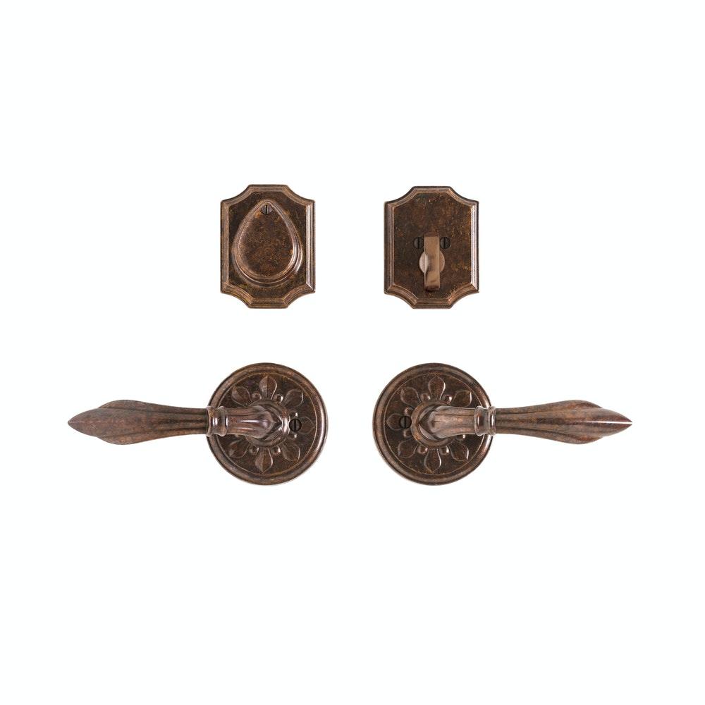 Entry Dead Bolt/Spring Latch - Bordeaux Entry 3 1/4" E30803 Dead Bolt / Spring Latch