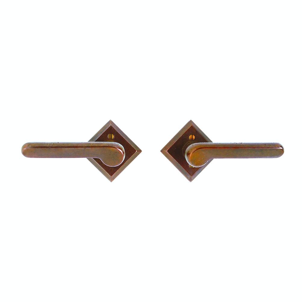 Passage Set - Diamond 3 9/16" X 3 9/16" E415 Passage Spring Latch