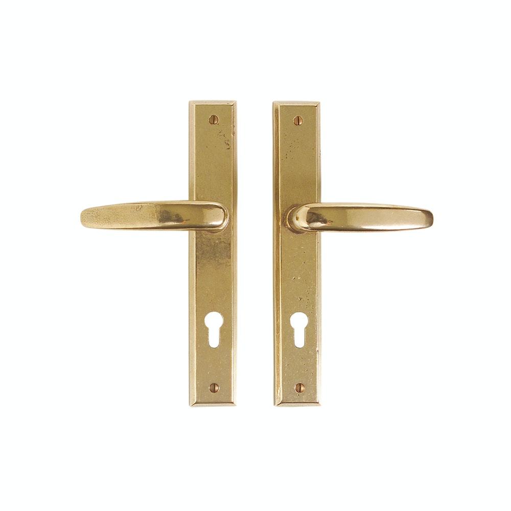 Multipoint Entry - Rectangular 1 3/4" X 11" E448 Multi-Point Entry Trim With Profile Cylinder, Lever High