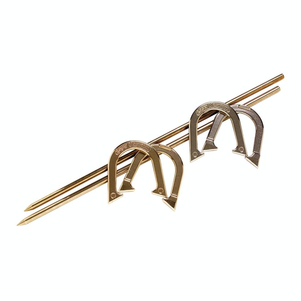 Home Accessories - HS110 - 2 'A' Bronze Light Shoes, 2 'B' White Light Shoes And 2 Stakes Horseshoes And Stakes