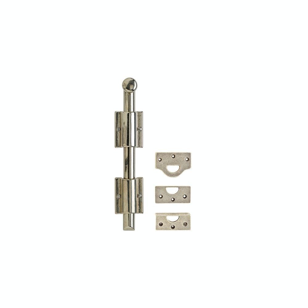 Door Hardware - 12" Surface Bolt MB7 Surface Bolt, Rectangular 3 " Mounting Brackets And 1" Bolt