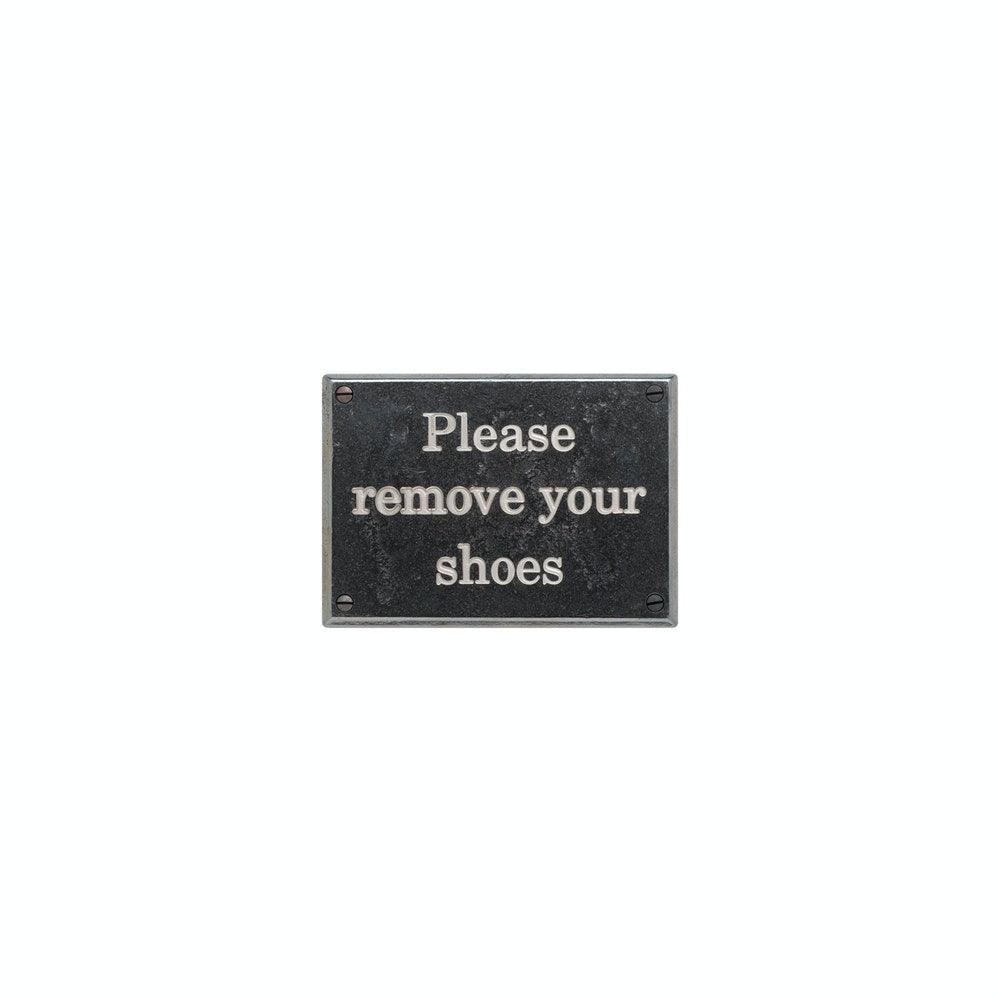 Home Accessories - PL200-CG - 6 7/16" X 4 9/16" Remove Your Shoes Plaques