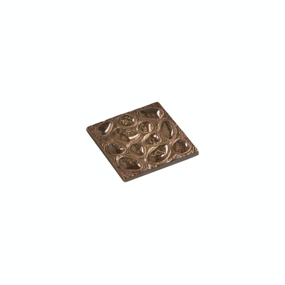 Bronze Tile - TT210 - 4" X 4" River Rocks Tile