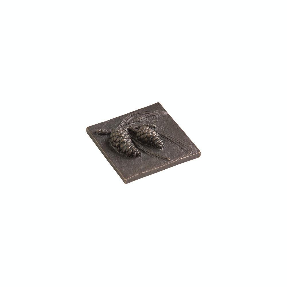 Bronze Tile - TT216 - 4" X 4" Pinecone Tile
