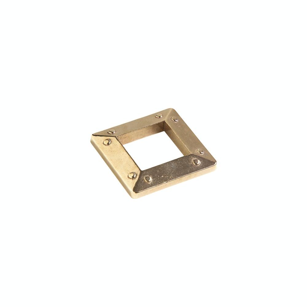 Bronze Tile - TT412 - 4" X 4" Rivets Beveled Tile