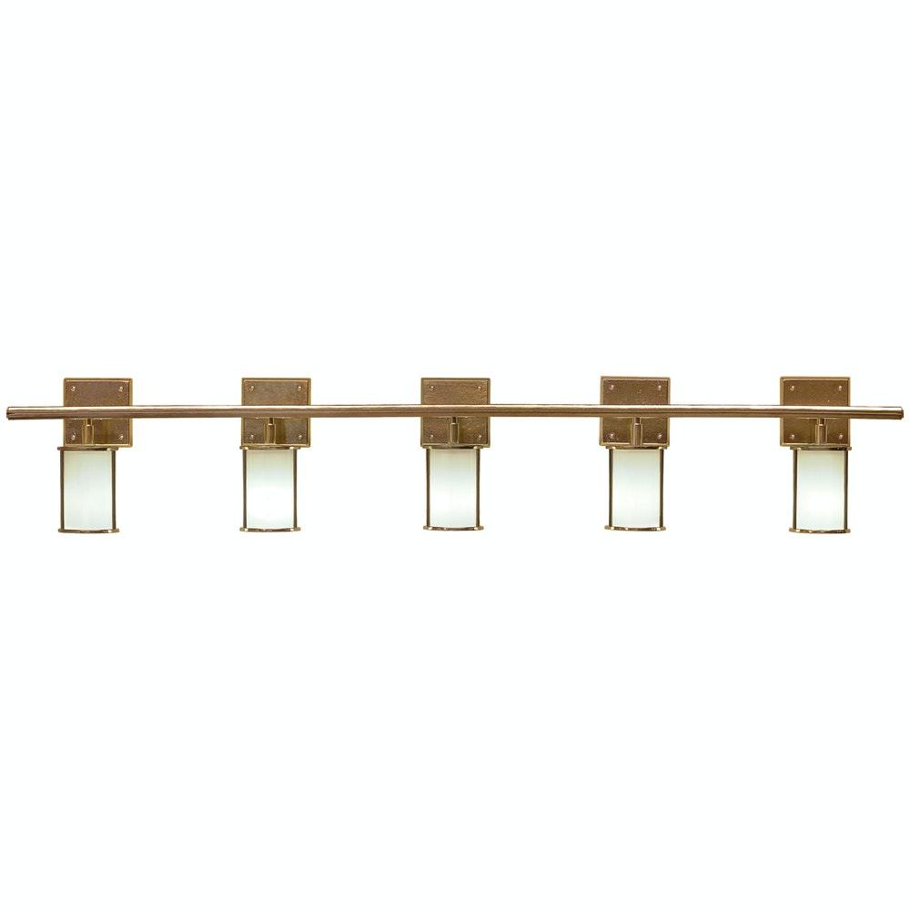 V450-68 Lantern Vanity with E419 - 6 1/2" Round Escutcheon