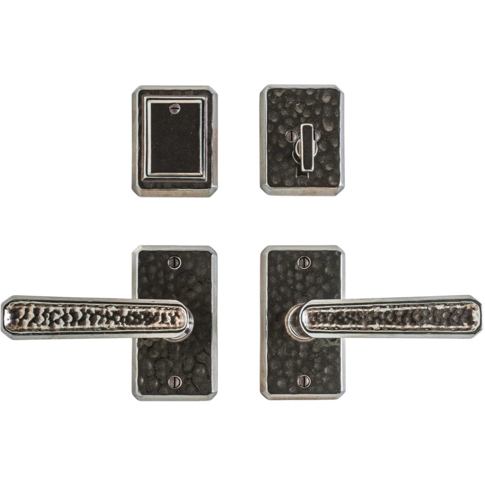Hammered 2 1/2" x 4 1/2" E30403 Patio Dead Bolt/Spring Latch