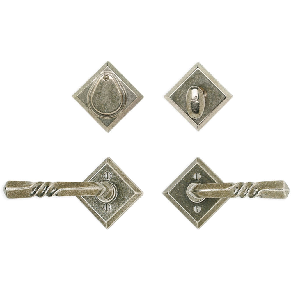 Diamond 3 9/16" x 3 9/16" E415 Patio Dead Bolt/Spring Latch