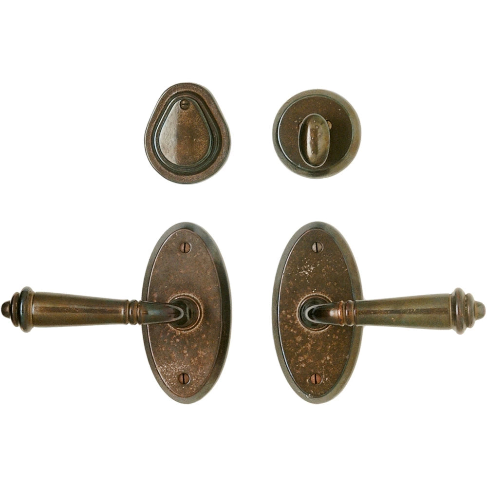 Oval 2 5/8" x 5 1/4" E501 Patio Dead Bolt/Spring Latch
