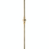 BA7075 - 9/16" Round Baluster w/ one 1 1/2" sphere Stair Baluster - {{ show.name }}