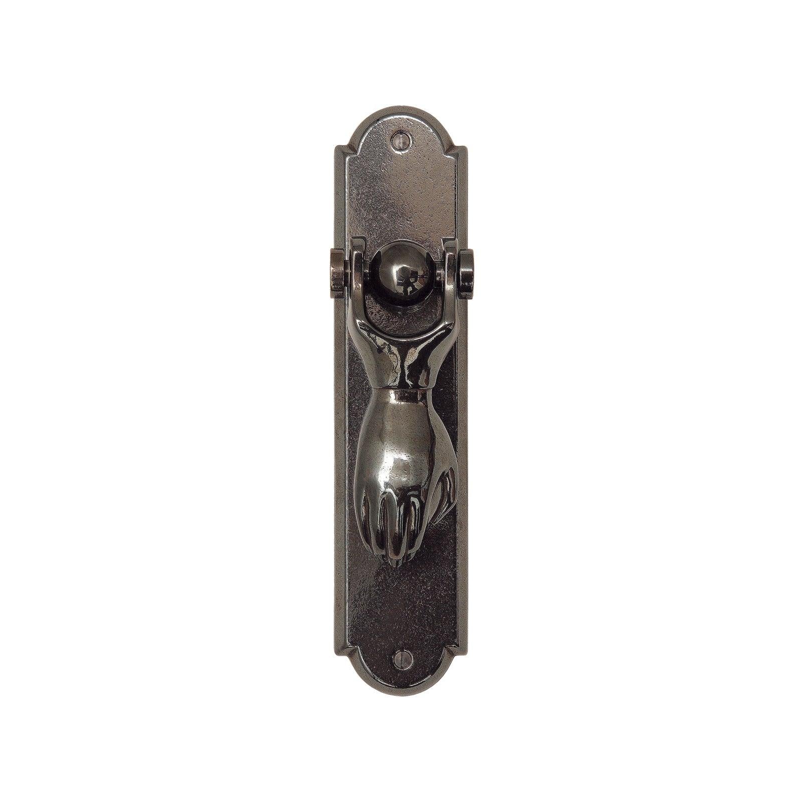 DK16 The Hand of Fatima Door Knocker w/ E005 Ellis Escutcheon - 3" x 5" - Discount Rocky Mountain Hardware