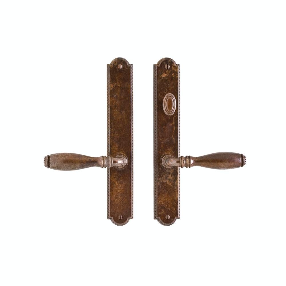 Ellis 1 3/4" x 11" E044 Multi-Point Entry Trim with American Cylinder, Lever Low - Discount Rocky Mountain Hardware
