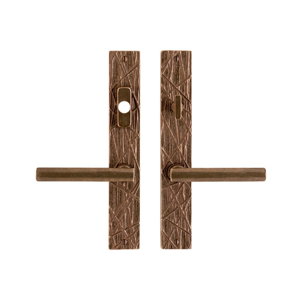 Edge 1 3/4" x 11" E197 Multi-Point Entry Trim with American Cylinder, Lever High - Discount Rocky Mountain Hardware