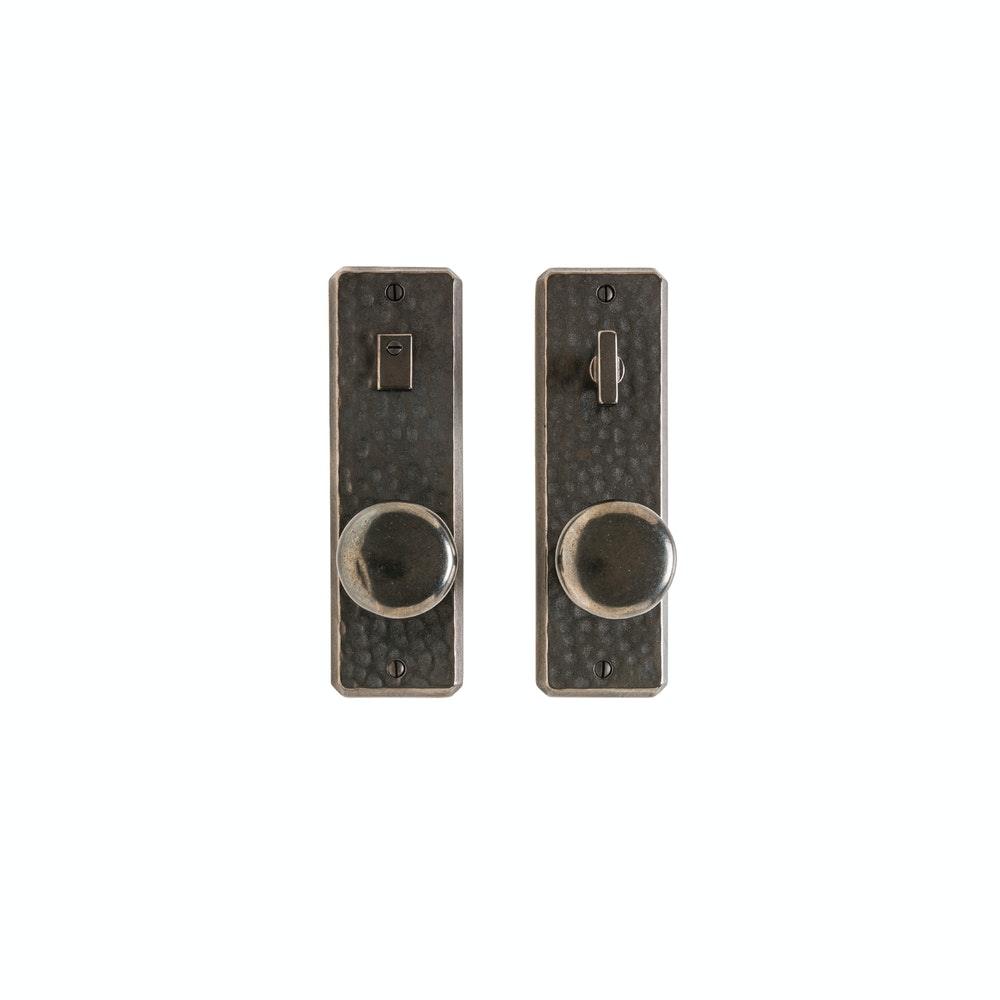 Hammered 2 1/2" x 8" E30409/E30407 Privacy Mortise Lock - Discount Rocky Mountain Hardware