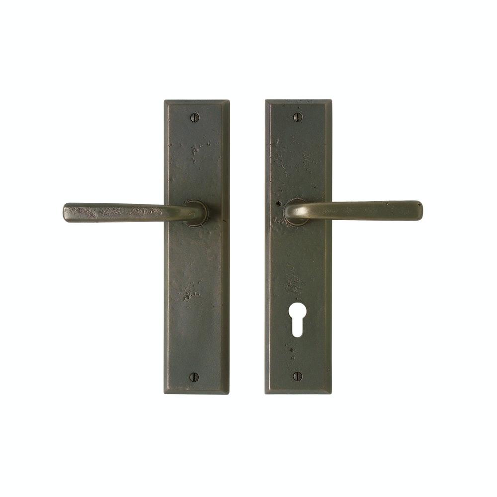 Rectangular 2 1/2" x 11" E457 Multi-Point Entry Trim with Profile Cylinder, Lever High - Discount Rocky Mountain Hardware