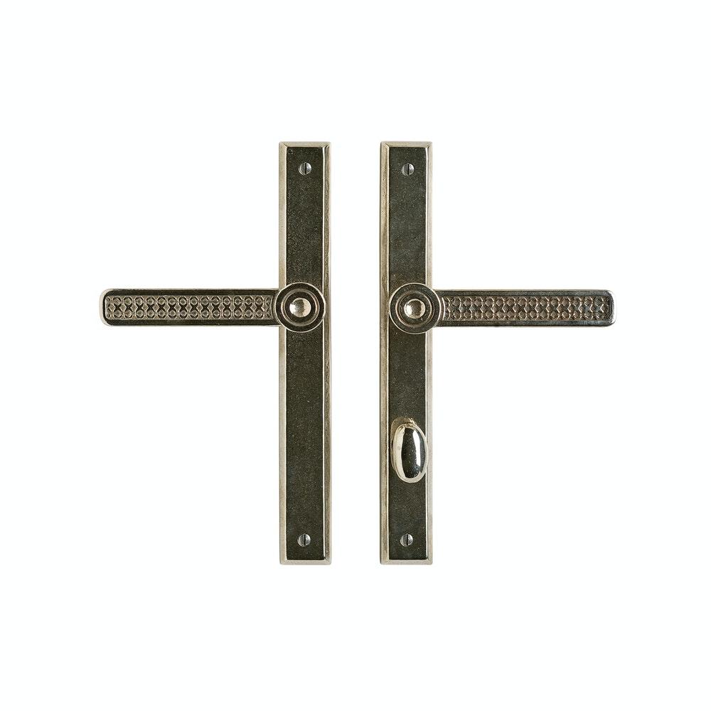 Rectangular 1 3/8" x 11" E486 Multi-Point Entry Trim with American Cylinder, Lever Low - Discount Rocky Mountain Hardware