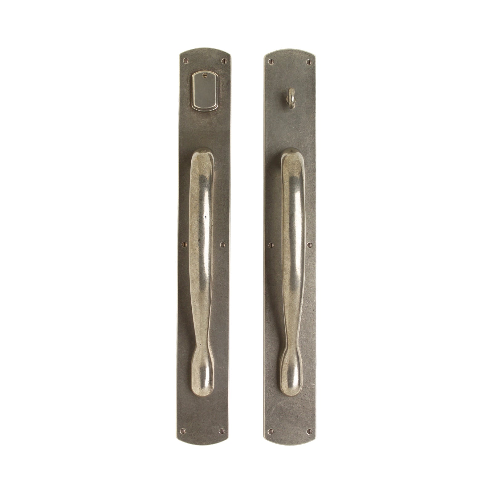 Curved Entry 3 1/2" x 26" G505-G507 Mortise Lock with 3 1/2" x 26" Interior Escutcheon