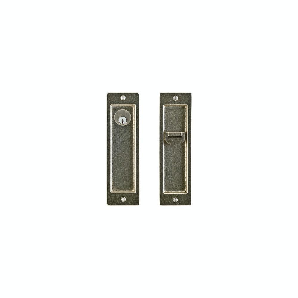 Rectangular  2 1/2" x 8 1/2" FP258  Sliding Door Lock Entry Single - Discount Rocky Mountain Hardware