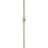 BA7075 - 9/16" Round Baluster w/ one 1 1/2" sphere Stair Baluster