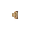 CK474  - 3/4" x 1 1/2" Ribbon & Reed  Cabinet Knob