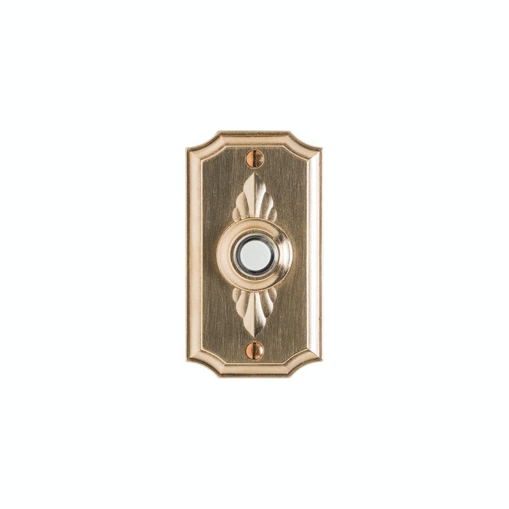 Door Hardware - DBB Door Bell Button E30806  2 1/2" X 5 1/2"  Oval Bordeaux Escutcheon