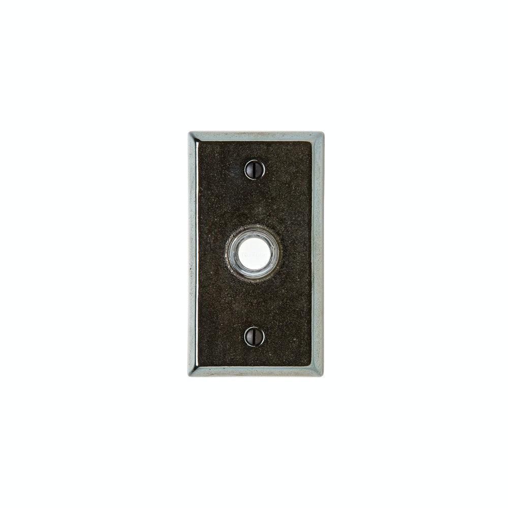 Door Hardware - DBB Door Bell Button E414 Rectangular Escutcheon 2 1/2" X 4 1/2"