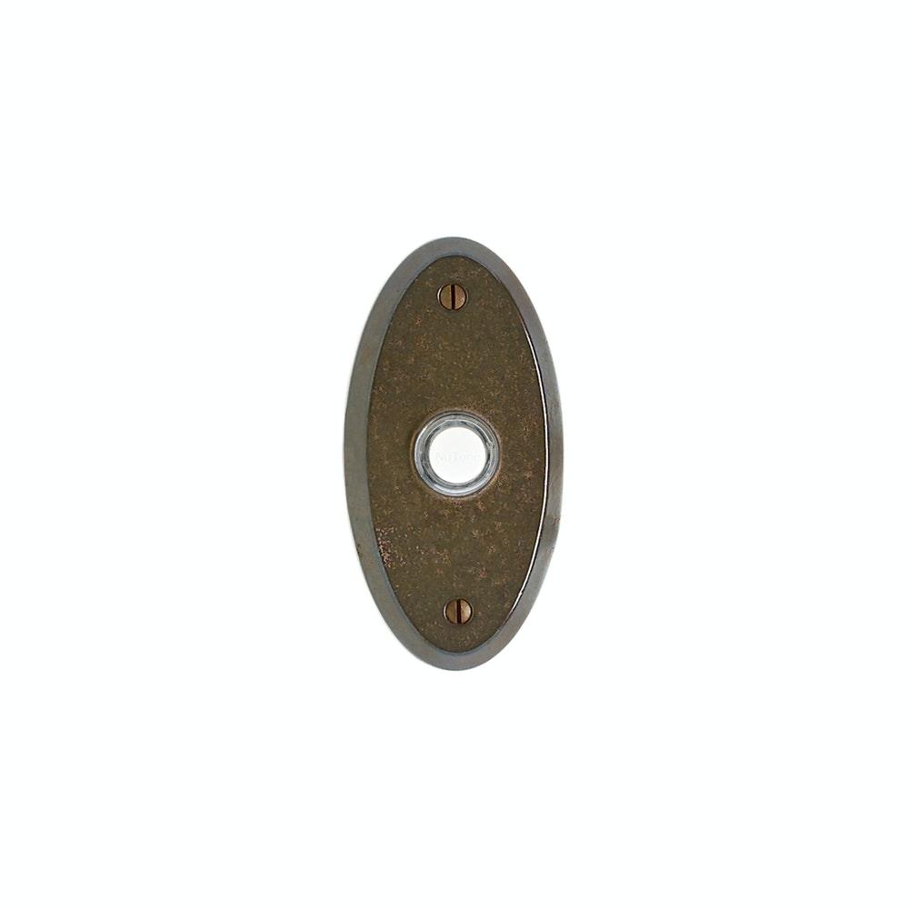 Door Hardware - DBB Door Bell Button E501 Oval Escutcheon 2 5/8" X 5 1/4"