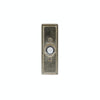 Door Hardware - DBB Door Bell Button EW308 Stepped Escutcheon, 1 1/2" X 4 1/2"