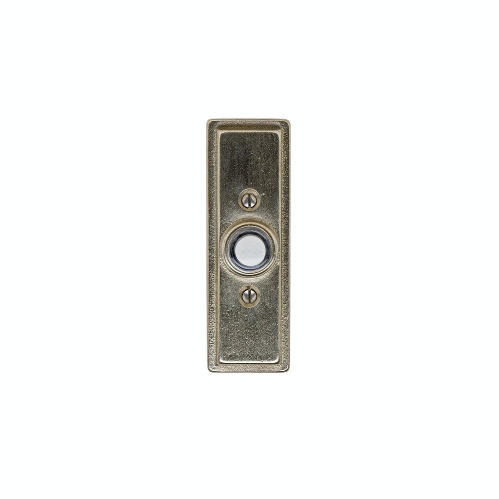 Door Hardware - DBB Door Bell Button EW308 Stepped Escutcheon, 1 1/2" X 4 1/2"