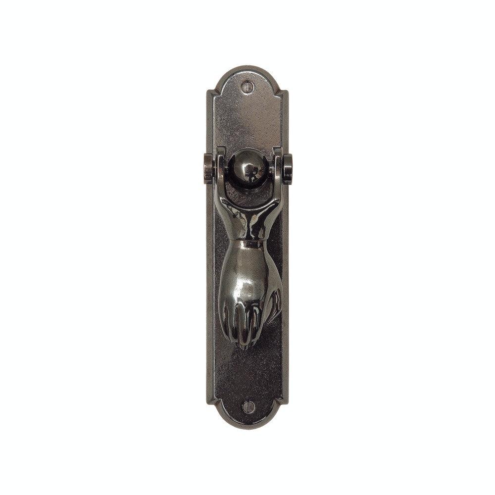 Door Hardware - DK16 The Hand Of Fatima Door Knocker W/ E30802 Round Bordeaux Escutcheon - 2 1/2"