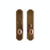 Entry Mortise Lock - Ellis Entry 3" X 13" E062-G030 Mortise Lock With 3 1/2" X 20" Interior Escutcheon