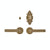 Passage Set - Briggs 2 1/2" E10820 Passage Mortise Lock