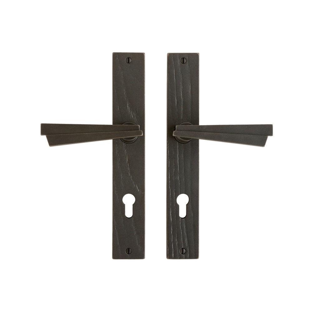 Multipoint Entry - Edge 1 3/4" X 11" E198 Multi-Point Entry Trim With Profile Cylinder, Lever High