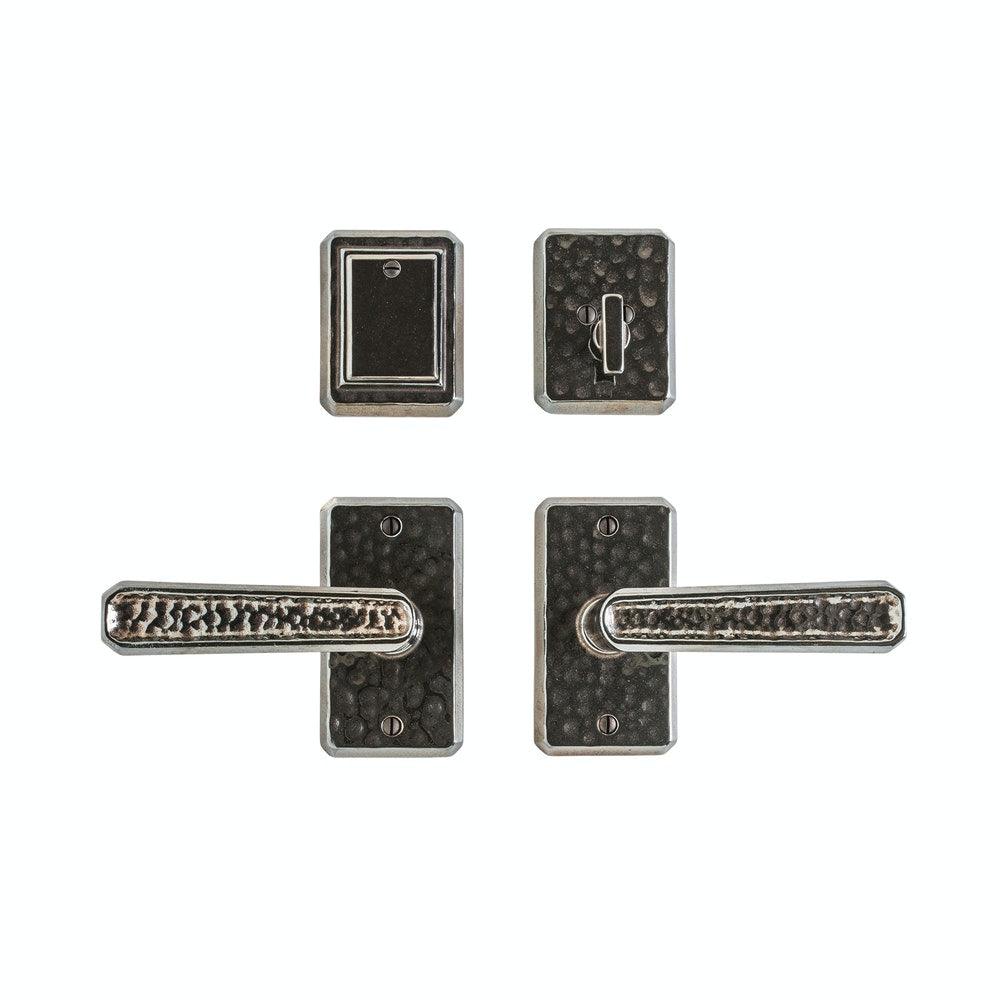 Patio Set - Hammered 2 1/2" X 4 1/2" E30403 Patio Dead Bolt/Spring Latch