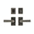 Patio Set - Hammered 2 1/2" X 4 1/2" E30403 Patio Dead Bolt/Spring Latch