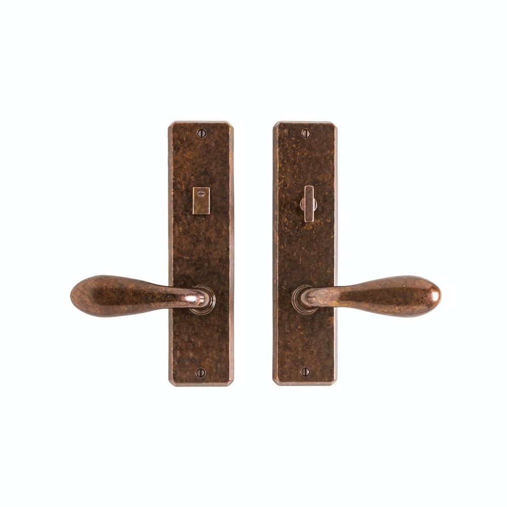 Passage Set - Hammered 2 1/2" X 10" E30410 Passage Mortise Lock