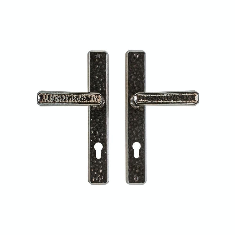 Multipoint Entry - Hammered 1 3/4" X 11" E30468 Multi-Point Entry Trim With Profile Cylinder, Lever High