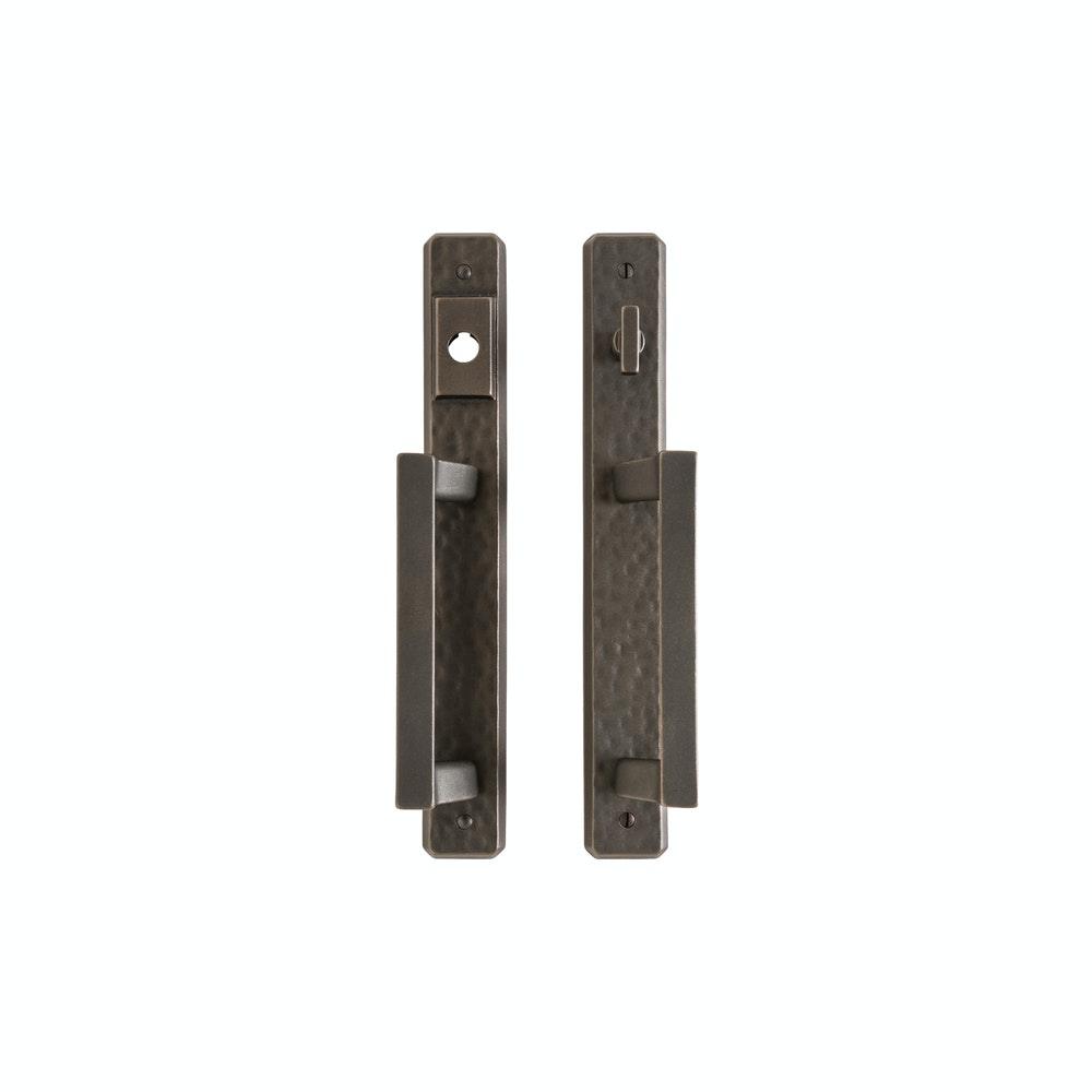 Sliding Door Entry - Hammered 1 3/4" X 13" E30484 Sliding Door Entry Set