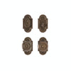 Entry Dead Bolt/Spring Latch - Corbel Arched Entry 2 1/2" X 4 1/2" E30603 Dead Bolt / Spring Latch