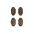 Entry Dead Bolt/Spring Latch - Corbel Arched Entry 2 1/2" X 4 1/2" E30603 Dead Bolt / Spring Latch