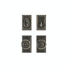 Entry Dead Bolt/Spring Latch - Corbel Rectangular Entry 2 1/2" X 4 1/2" E30703 Dead Bolt / Spring Latch