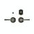 Privacy Mortise Bolt - Bordeaux 3 1/4" Round E30803 Privacy Mortise Bolt/Spring Latch