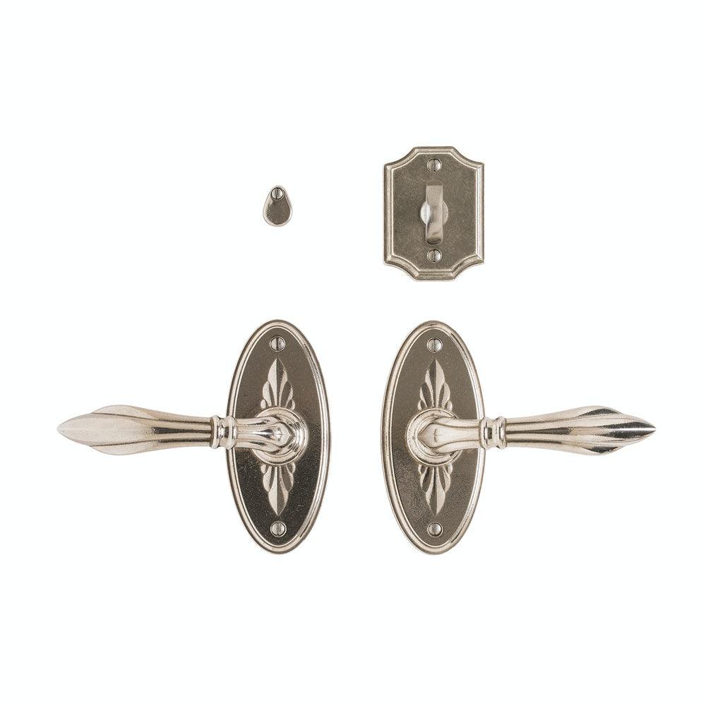 Privacy Spring Latch - Bordeaux 2 1/2" X 5 1/2" Oval E30806 Privacy Spring Latch