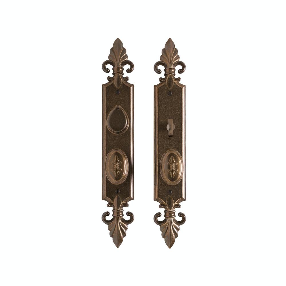 Entry Dead Bolt/Spring Latch - Bordeaux Entry 3" X 28 13/16" G30833-E30811 Dead Bolt/ Spring Latch With 2 1/2" X 16 7/16" Interior